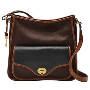 fossil women’s heritage leather hobo purse handbag