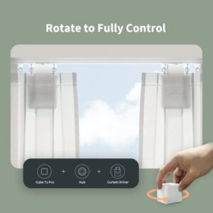 Aqara Cube T1 Pro, Requires AQARA ZIGBEE 3.0 HUB, 6 Sides to Control Different Scenes and Diverse Actions to Control Smart Home Devices, Supports Homekit, Alexa and IFTTT