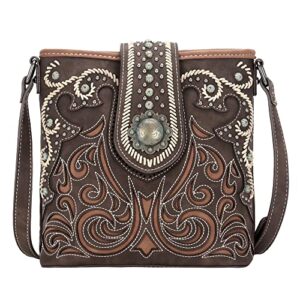 montana west concho collection crossbody bag for women fashion top handle bag western purses and handbags mw1061g-9360cf
