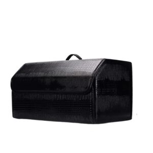 gafeno car trunk storage box luxury folding car organizer box multifunction pu leather storage bag auto accessories