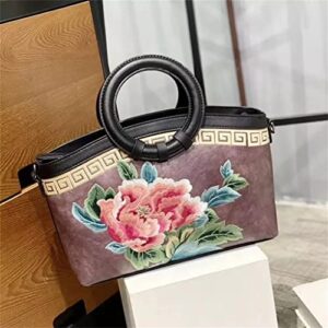 dann ladies embroidered handbag pu ladies shoulder crossbody bag (color : c, size