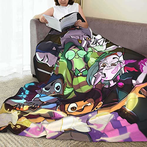 arzjqir Cartoon The Owl House Super Soft Flannel Throw Blanket Warm Cozy Flannel Blanket Lightweight Shaggy Air Conditioner Blankets Apply to Couch Bed Office Etc Blanket 50"x40"