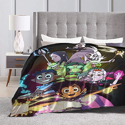 arzjqir Cartoon The Owl House Super Soft Flannel Throw Blanket Warm Cozy Flannel Blanket Lightweight Shaggy Air Conditioner Blankets Apply to Couch Bed Office Etc Blanket 50"x40"