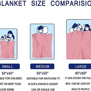 Anime Nezuko Blanket Super Soft Cozy Flannel Blankets and Throws Plush for Sofa Couch Bedding Decor Gifts 50"X40"