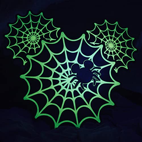 Mickey Mouse Spiderweb Mickey Glow-in-the-Dark Crossbody Purse Black