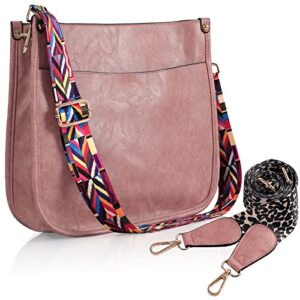 konelia crossbody bag purses for women designer vegan leather hobo fashion handbags with 2 adjustable guitar strap shoulder bucket bags