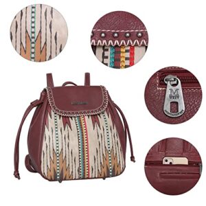 Montana West Aztec Collection Backpack Purse for Women Western Casual Travel Bag Large School Shoulder Bags MW1031G-9110BDY