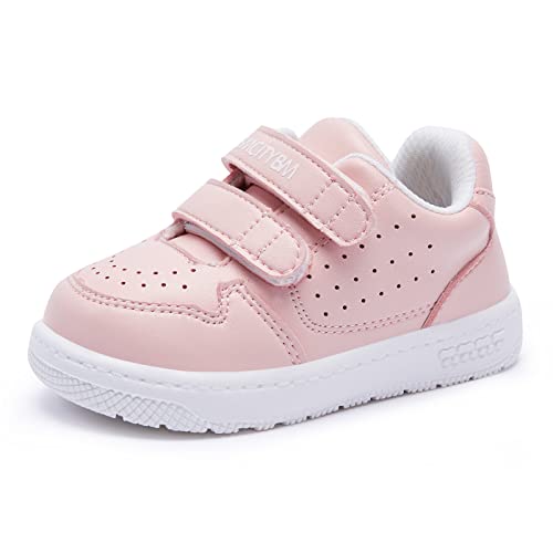 BMCiTYBM Baby Shoes Boys Girls Sneakers Infant Walking Shoes Lightweight Non-Slip Tennis Shoes First Walkers 6 9 12 18 24 Months Pink Size 6-12 Months