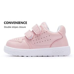 BMCiTYBM Baby Shoes Boys Girls Sneakers Infant Walking Shoes Lightweight Non-Slip Tennis Shoes First Walkers 6 9 12 18 24 Months Pink Size 6-12 Months