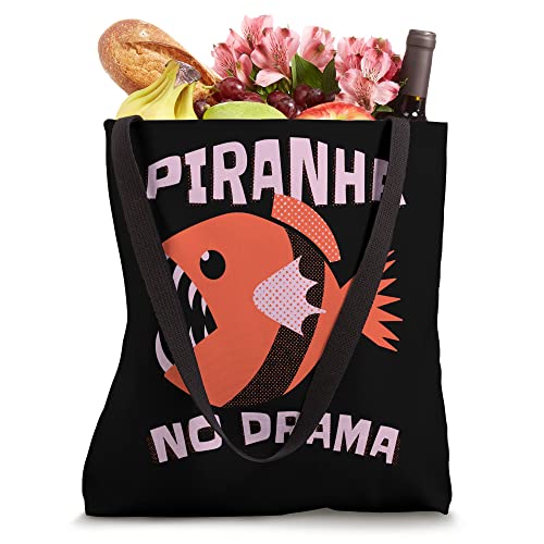 Piranha No Drama Wild Fish Piranha Tote Bag