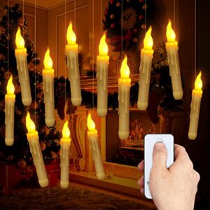 arlba halloween decoration,12pack floating led candles with remote control,hanging floating candles for harry potter,witch halloween decor for window festive holiday birthday wedding party home décor