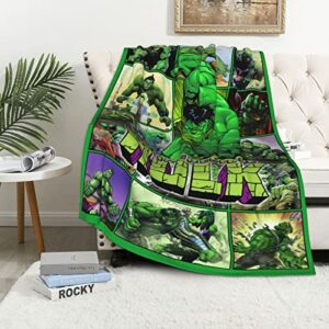 blanket green giant flannel throw blanket soft for couch bed sofa 52″x 62″
