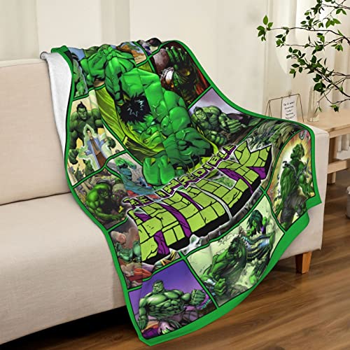 Blanket Green Giant Flannel Throw Blanket Soft for Couch Bed Sofa 52"x 62"