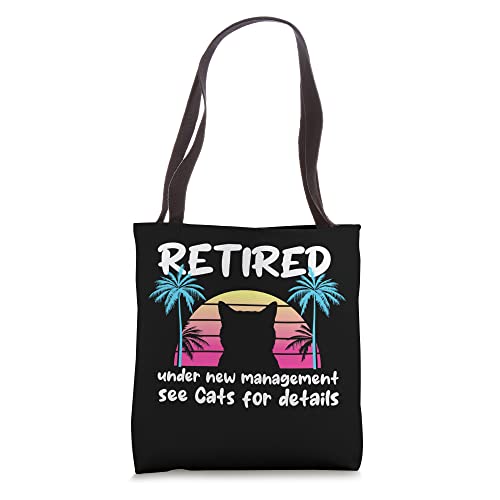 Vintage Retired Under New Management See Cats For Details Tote Bag