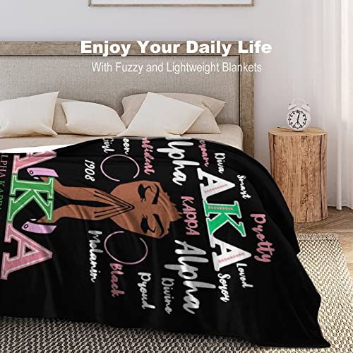 Ultra Soft Flannel Blanket Lightweight Throw Blanket Luxury Sorority Gifts for Couch Sofa Bedding Women All Season 50"X40"