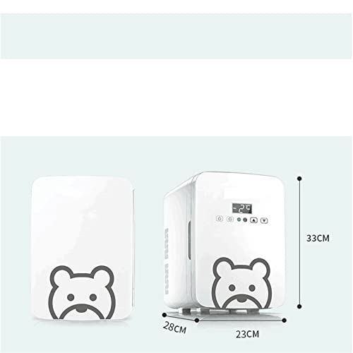 YAARN Small Fridge for Bedroom Refrigerator 10L Refrigerator Mini Small Household Portable Heating and Cooling Box Skin Care Fridge Skincare Fridge