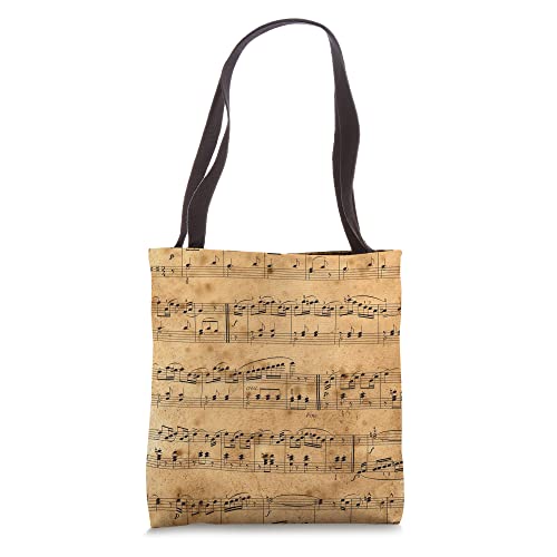 Sheet Music Pattern Musician Instructor Tote Bag