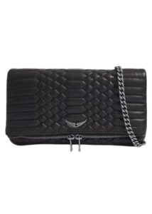 meboer women’s casual leather chain crossbody bag diamond check embroidery party bag
