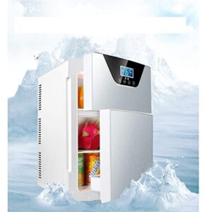 YAARN Small Fridge for Bedroom 20L Refrigerator Mini Small Refrigerator Home Dual-use Cold and Warm -Door Refrigerator Fresh-Keeping Box