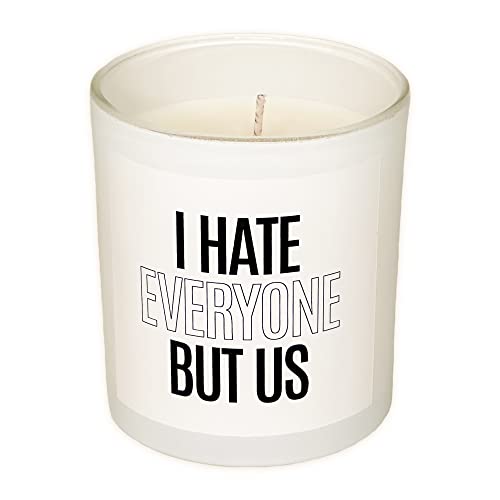 I Hate Everyone Candle- Christmas Gifts for Women, Funny Gifts for Best Friend Women , Christmas Gifts for Her, Mom, BFF, Best Friends, Girlfriend, Sister