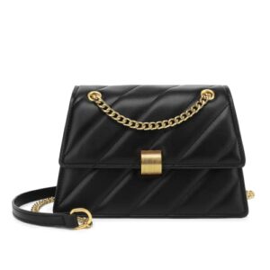scarleton crossbody bags for women, handbags for women, shoulder bag purse, quilted cross body bag purses for women, h211301 – black