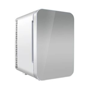 yaarn small fridge for bedroom refrigerator for cold and warm box tempered glass household mini refrigerator