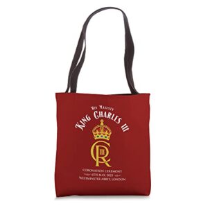 King Charles III 6 May Coronation Watch Party Souvenir Tote Bag