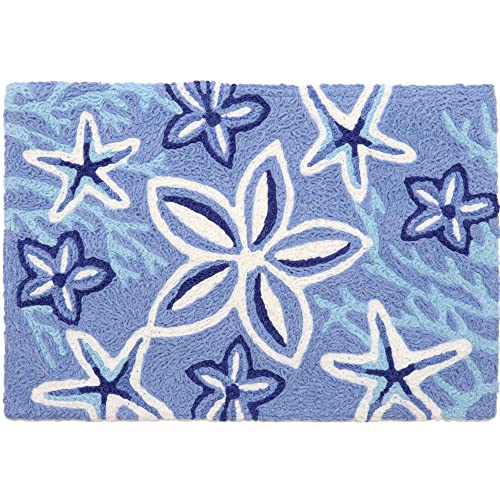 Jellybean Welcome Starfish Accent Washable Rug 20" x 30" Doormat