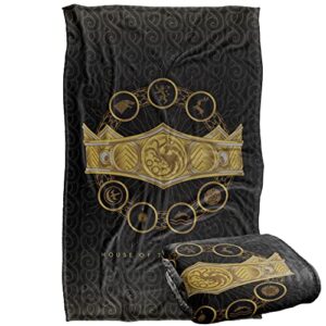house of the dragon blanket, 36″x58″ dragon crown silky touch super soft throw blanket