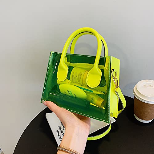 Fashion Transparent Women Shoulder Bag PVC Clear Casual Lady Totes Mini Handbags