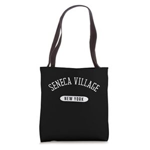 seneca village shirt classic style seneca village new york tote bag