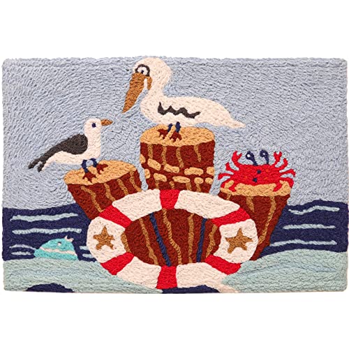 Jellybean Sea Patrol Accent Washable Rug 20" x 30" Doormat