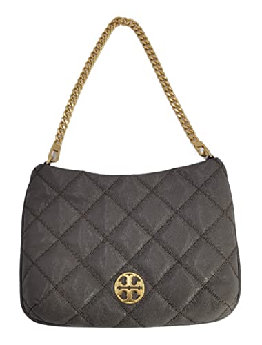 Tory Burch 136484 Willa Volcanic Brown Stone With Gold Hardware Women's Shoulder Bag