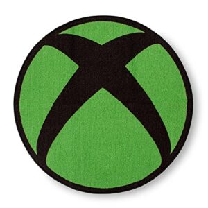 xbox logo 39-inch area rug | indoor floor mat, accent rugs for living room and bedroom