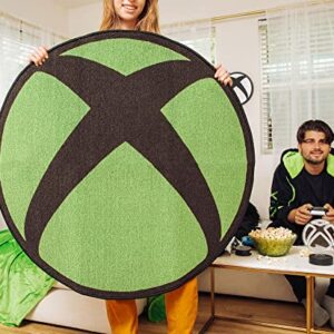 Xbox Logo 39-Inch Area Rug | Indoor Floor Mat, Accent Rugs For Living Room and Bedroom