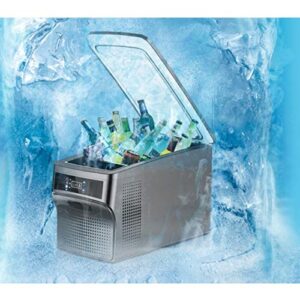 YAARN Small Fridge for Bedroom Car Refrigerator, Mini Refrigerator, Car Home Dual-use 12v / 24v, Refrigerated Refrigerator Freezer Refrigerated Freezing Partition (Size : 26L)