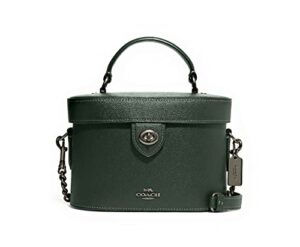 coach womens satchel kay crossbody handbags in leather (qb/amazon green)