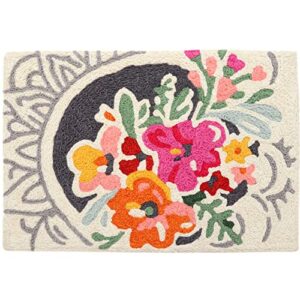 jellybean spring floral accent washable rug 20″ x 30″ doormat