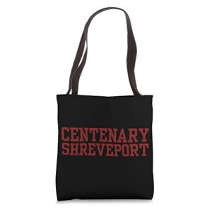 centenary college of louisiana shreveport 02 tote bag