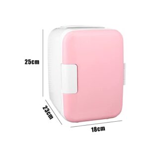 YAARN Small Fridge for Bedroom Cold Car Fridge Cooler Freezer Portable Pink Portable Mini Home Refrigerator