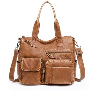 women’s tote bag large capacity soft pu leather handbags for women hobo bags tote shoulder messenger crossbody bags