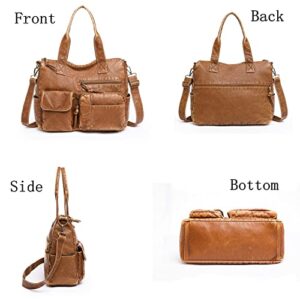 Women's Tote Bag Large Capacity Soft PU Leather Handbags for Women Hobo bags Tote Shoulder Messenger Crossbody Bags