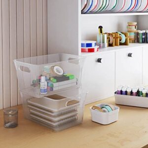 MICHAELS Bulk 12 Pack: 5.8qt. Clear V-Basket by Simply Tidy™