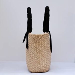 Urban Jungle Décor, Handmade Sustainable Straw Tote Bag, French/Moroccan Market Bag, Beach Bag for Women, Beach Accessories