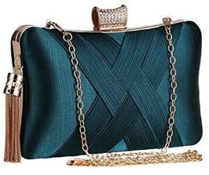 aykdas purses & totes, evening clutches & crossbody bags tassel craft women’s hand-held party bag evening bag (color : green)