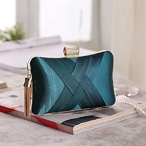 AYKDAS Purses & Totes, Evening Clutches & Crossbody Bags Tassel Craft Women's Hand-Held Party Bag Evening Bag (Color : Green)