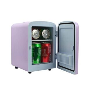 YAARN Small Fridge for Bedroom Mini Fridge Cooler Portable Personal Fridge (Color : Pink)