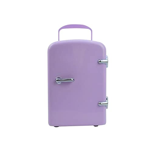 YAARN Small Fridge for Bedroom Mini Fridge Cooler Portable Personal Fridge (Color : Pink)