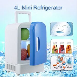 YAARN Small Fridge for Bedroom Portable Car Fridge Cooling Refrigerators Freezer Cooler Travel Warmer for Auto Car Home Office Outdoor Picnic Travel