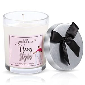 harry s candle – smells like harry s candle, harry s merch for fan,funny styles gifts, harry’s house scented candle for girls, aesthetic candle room decor-7oz